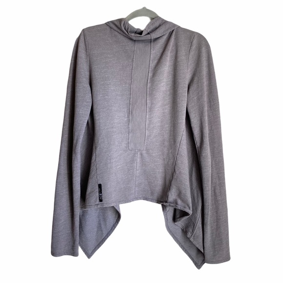 Splits59 Gray Waterfall Cardigan Drape Front - Picture 6 of 7